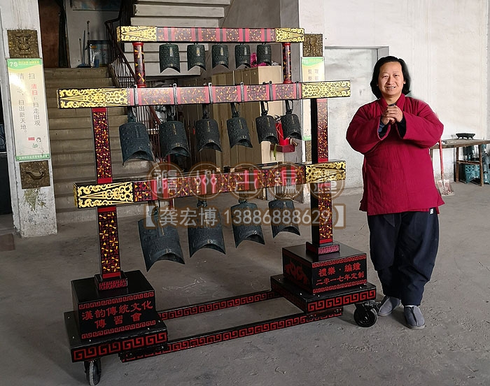 安徽合肥客戶定制15件3層編鐘